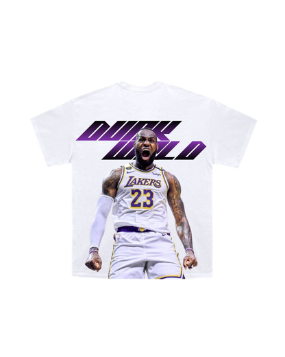 Dunk Wrld - Lebron James White T-shirt